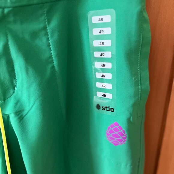 Stio Vibrant Green Pants with Neon Yellow Accent - Picture 2 of 7